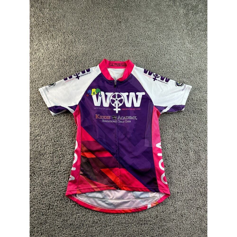 Bespoke Kit Cycling Jersey Womens Large Purple Zip Up Lightweight Ladies FLAW